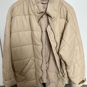 Free People vegan leather quilted jacket